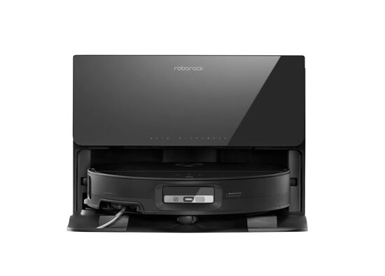 (Jaunums) (Pre Order) Roborock Saros 10 ar pieslēgumu ūdensapgādei un kanalizācijai, 22 000 Pa, Melns (Mitrā un sausā tīrīšana)